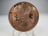 jr-44 Bitcoin 1oz .999 Pure Copper round