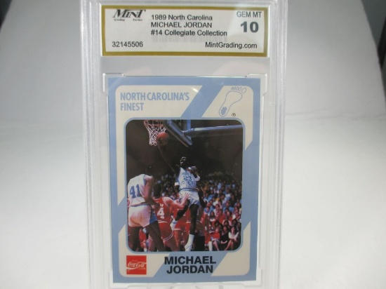 MGS GEM MT 10 1989 North Carolina Michael Jordan #14 Collegiate collection.
