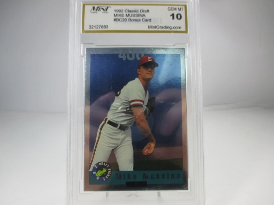 MGS GEM MT 10. 1992 Classic Draft. Mike Mussina #BC20