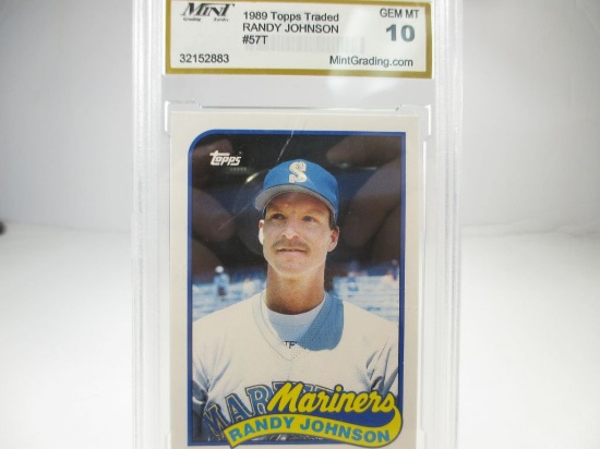 MGS GEM MT 10 1989 Topps Traded Randy Johnson #57T