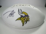 jr-121 Adrian Peterson MN Vikings RB Autographed Football with COA
