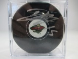 jr-69 Minnesota Wild Dan Heatly Autographed Hockey Puck with COA