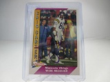 jr-84 1991 Chris Carter Autographed Card. MN Vikings WR. with COA