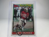 jr-90 1991 Topps All Pro Joe Montana Autographed Card with COA