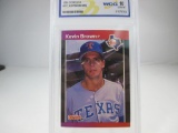 WCG GEM MT 10. 1989 Donruss #613 Kevin Brown Texas Rangers