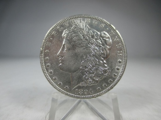 v-12 XF 1894-0 Morgan Silver Dollar KEY DATE
