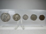 g-105 1937 US Type Coin set in plastic holder