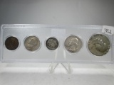 g-138 1953 US Type coin set in plastic holder