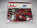 v-140 RARE 1999 US Silver Proof set in mint box. MISSING QUARTERS