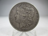 v-27 VF+ 1892 Morgan Silver Dollar. KEY DATE