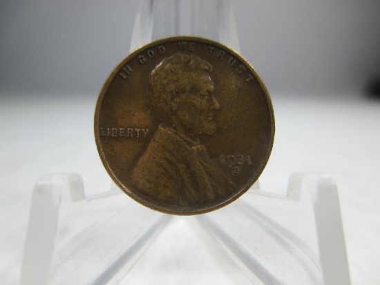 v-20 XF 1931-S Lincoln Wheat Cent. A VERY nice example of this rare coin.
