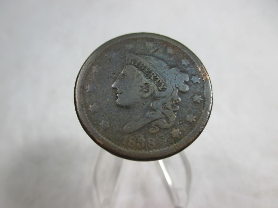 h-6 1838 US Large Cent