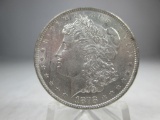 v-115 GEM BU 1878-P Morgan Silver Dollar. Full mint luster and great details