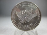 t-116 RARE 1981 1oz .999 Silver Round. Minted from US Strategic Stockpile of silver.