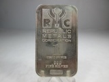 t-123 Early RMC 1oz .999 Silver Bar