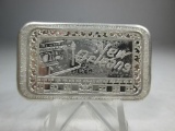 t-131 Vintage New Orleans Mother Lode int 1oz .999 Silver Bar. RARE