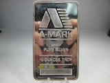 t-2 Vintage A-Mark 10oz .999 Silver Bar