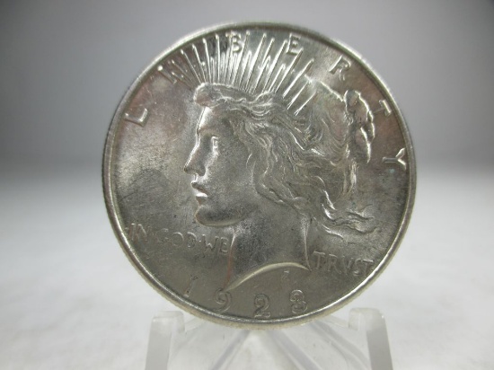 v-61 Gem BU 1923-S Peace Silver Dollar