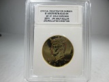 t-118 2011 JFK Half Dollar 24Kt Gold Platted