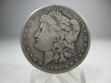 a-135 1890-0 Morgan Silver Dollar