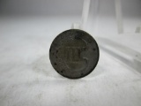 v-34 1853 US Silver 3 Cent Piece