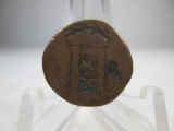 h-56 RARE 1600's Italy Vatican Copper. Pope Clement V111