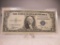 t-134 UNC 1935-C $1 Silver Certificate Note. Pin hole on left side