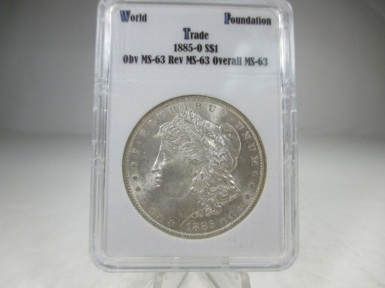 t-124 GEM BU 1885-0 Morgan Silver Dollar