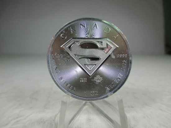 t-15 2016 Gem BU SUPERMAN Canada $5 Silver Maple Leaf 1oz .999 Silver