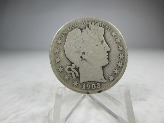 g-16 1902-0 Barber Silver Half Dollar