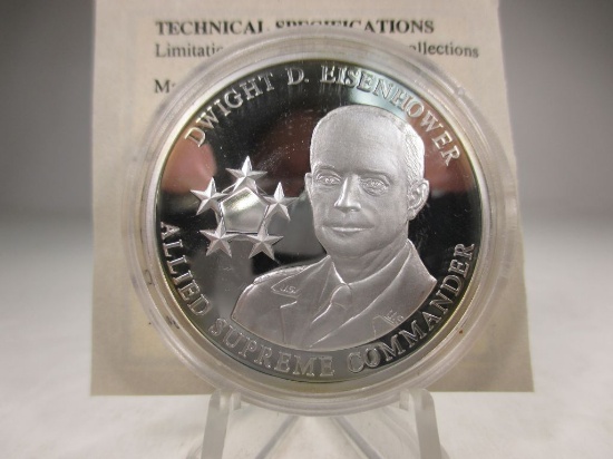t-46 Dwight D Eisenhower Comm. Dollar. Leaders of WW11 coin