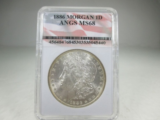 t-48 Gem BU 1886-P Morgan Silver Dollar