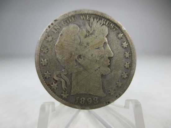 g-61 1898-P Barber Silver Half Dollar