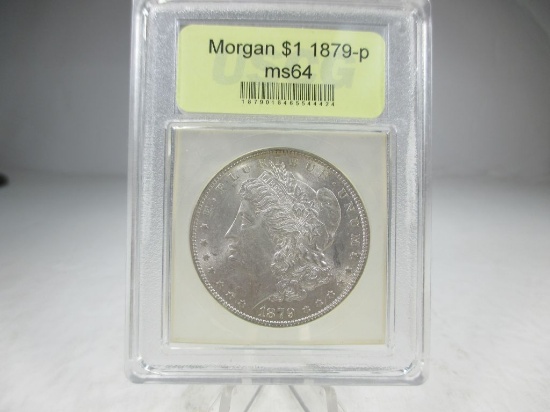 t-69 GEM BU 1879-P Morgan Silver Dollar