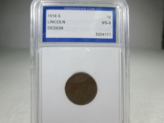 t-72 1918-S Lincoln Wheat Cent