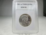 g-10 Gem BU 1962 Franklin Silver Half Dollar