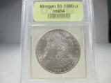 T-138 GEM BU 1889-P Morgan Silver Dollar