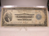 t-22 Series of 1918 $1 Bank of Minneapolis Screaming Eagle Note.