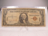 t-85 WW11 1935-A $1 HAWAII Emergency Currency brown seal note.