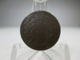 m-147 1864 US 2 Cent Piece