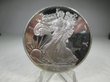 t-42 2oz .999 Silver Walking Liberty Design Large Size Silver Round