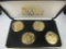 t-101 1997 Grand Casino Wildlife Series 4 4 coin set in box