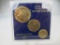 t-138 Gold Plated 1976 U.S. Bicentennial Coin Set in plastic holder