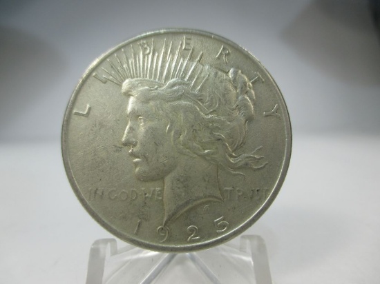 a-21 AU 1925-P Peace Silver Dollar