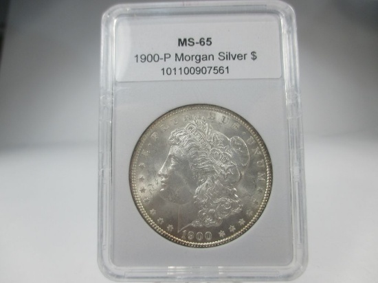 t-31 1900-P GEM BU Morgan Silver Dollar
