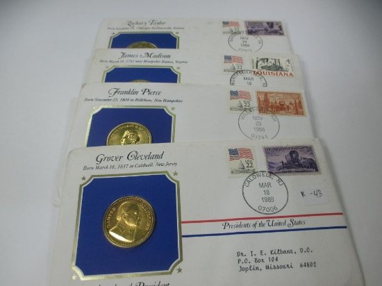 k-43 4 1989-1988 First Day cover Stamp and Coin Sets