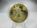 t-111 Gold Plate Copy of 1933 $20 U.S. Gold Piece