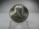 k-123 GEM BU 1963-D Franklin Silver Half Dollar