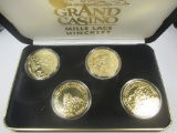 t-128 2000 Grand Casino Wild Life Series 1 4 coin set
