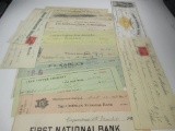 k-137 1800's-1900's Large Lot of Bank Receipts